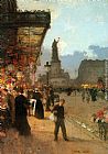 La Place de la Republique, Paris by Luigi Loir